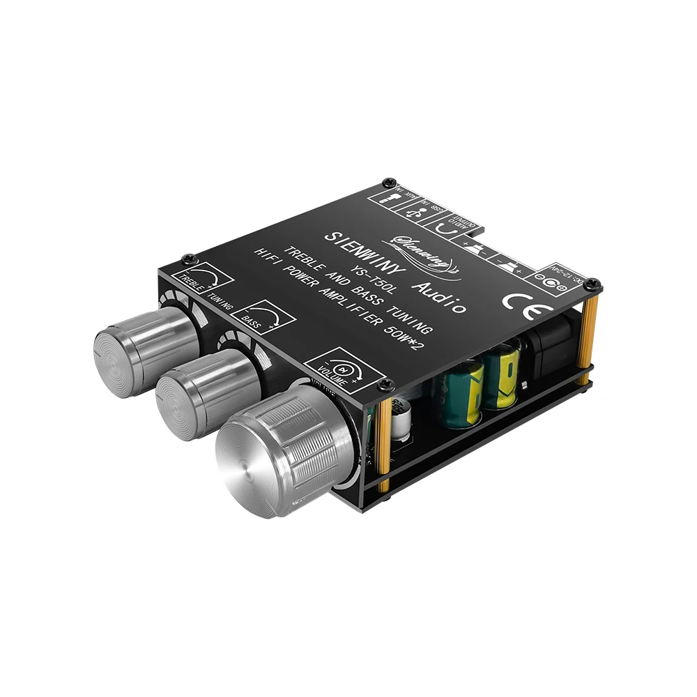 YS-T50L 50W * 2 Bluetooth5.1 Amplificatore HiFi 2.0 Canali di Alimentazione Audio Stereo Subwoofer Scheda Amplificatore Audio di Potenza Digitale AMP