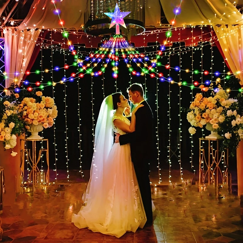 LED Outdoor Christmas Tree Decorations Lights USB 2/3M Waterproof Fairy String Lights 8 Modes Indoor Yard Wedding Party Lighting view 2