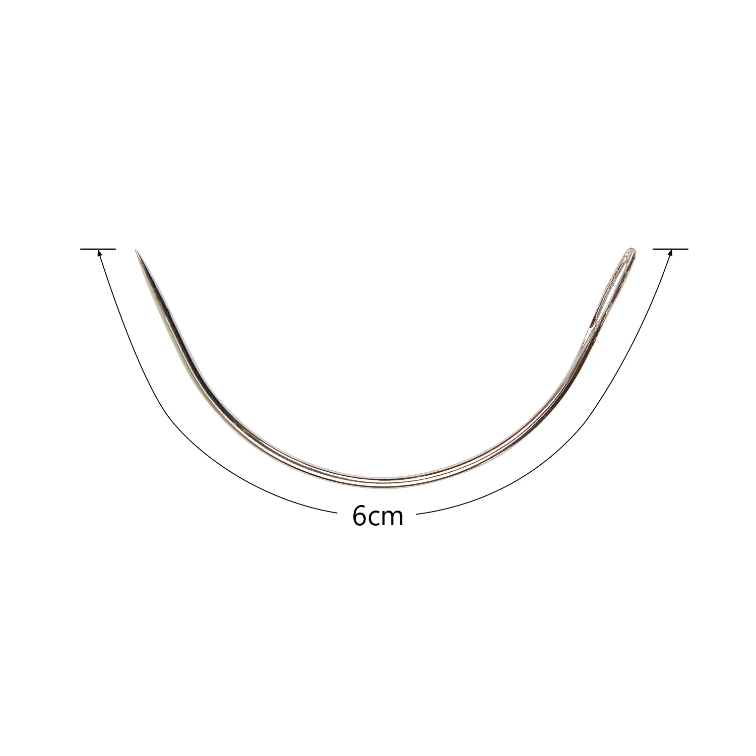 25 pz/pacco ago da cucito curvo per parrucche con cappuccio per tessitura aghi per estensioni dei capelli 6Cm/9Cm strumenti per cucire di tipo C