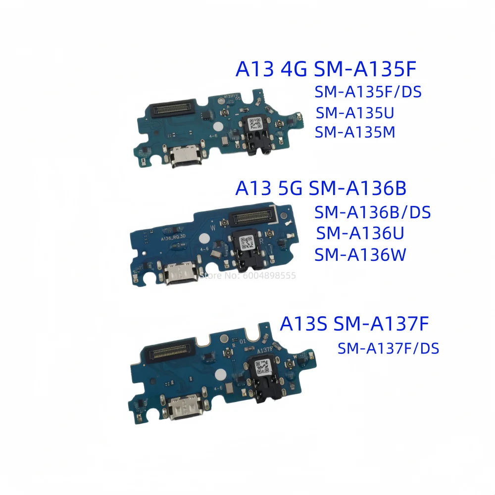 1 unidad de conector de base de puerto de carga USB para Samsung Galaxy A13 SM-A135F SM-A135U SM-A135M A13 5G SM-A136B SM-A136U A13S SM-A137F