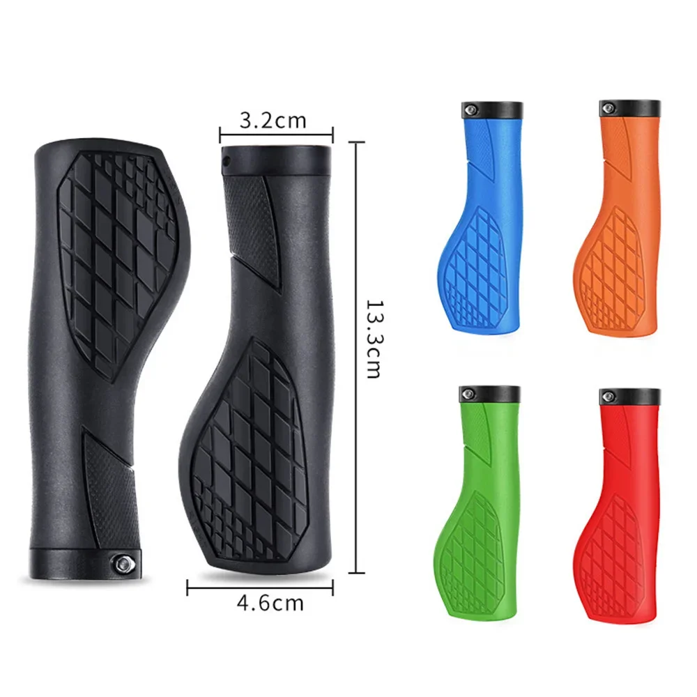 MTB Shock Absorbing Wear Resistant Waterproof Handlebar Grips Anti-slip Locking Cycling Handlebar Covers Grips