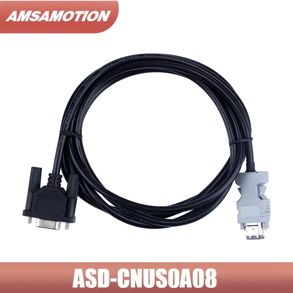 ASDA-B2 AB Suitable For Delta A2 Servo Drive CN3 Connect PC Communication Programming Cable ASD-CNUS0A08 A3 B3 E3-E