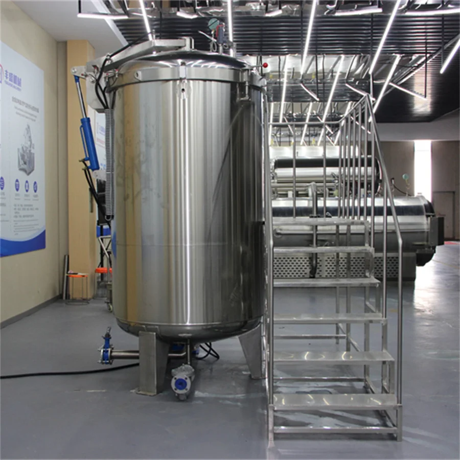 Immersion Vertical Retort Sterilizer Sterilizing Machine with Engine 304 Stainless Steel High-Temperature