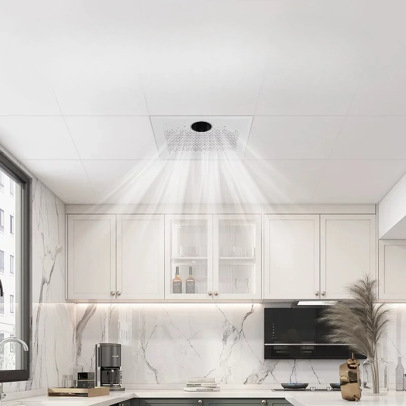 6 Speed Silent Exhaust Fan with Remote, Ultra Thin Kitchen Ventilator, Bathroom Ceiling Mount Blower, Strong Air Extractor Unit