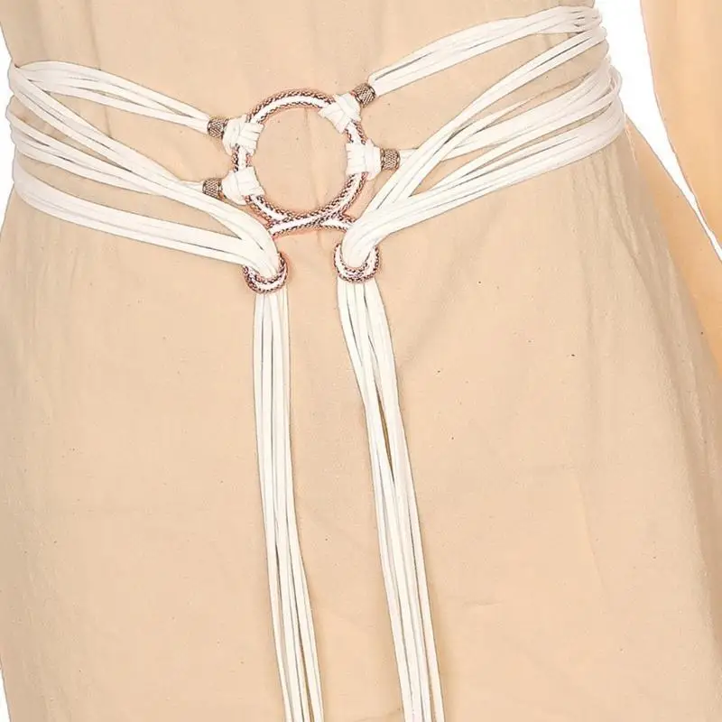 

P9FE мягкий веревочный поясной ремень, аксессуар для вечернего платья, женское украшение талии