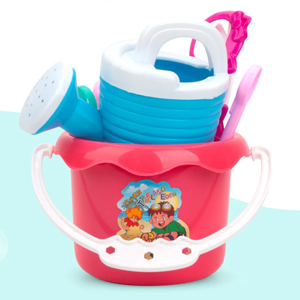 Veelkleurige strandspeelgoedset Herbruikbare strandemmer Schop Waterspeelgoed voor kinderen