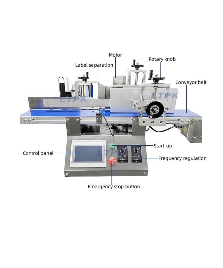 Mesin Pelabel Botol Bulat Otomatis Kecil (LT-150) |   Mesin Pengemas Botol Air/Anggur Meja dengan Presisi Tinggi