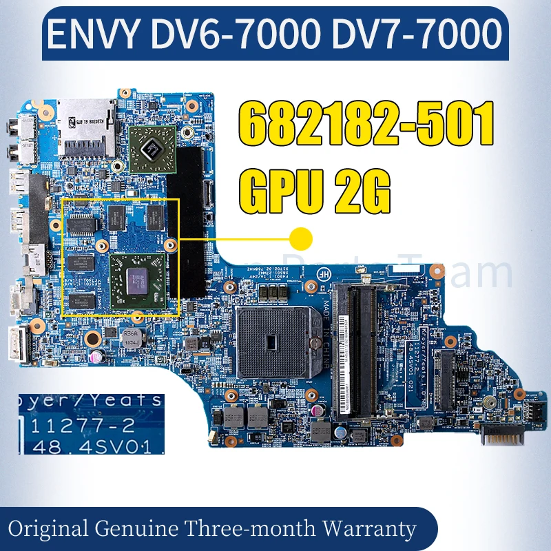 

11277-2 For HP ENVY DV7 DV7-7000 Laptop Mainboard 682182-501 216-0833000 2G Notebook Motherboard 100％ Tested