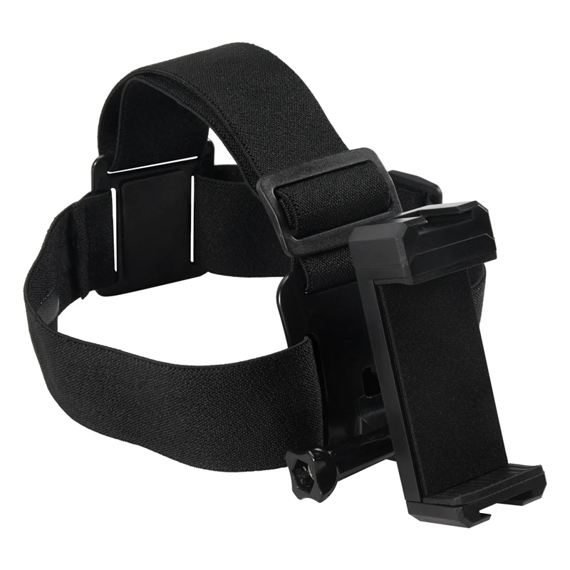 Universal Head Strap Mount Headband Holder With Mobile Phone Clip Holder For Smartphones Vlog Accessories