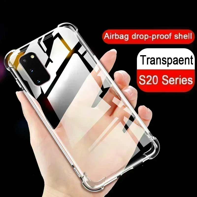 Airbag Anti-fall Case For Samsung Galaxy S20 FE S 20 Plus Note 20 Ultra S20fe 20fe A02 A02s A32 A52 A72 5G A 32 Soft Cover Shell