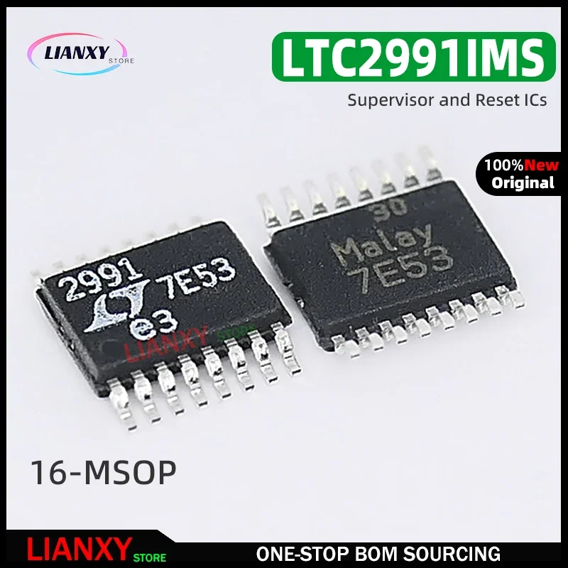 LTC2991IMS#PBF 2991 LTC2991IMS LTC LT 16-MSOP Supervisor and Reset ICs New&Original