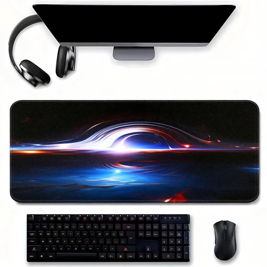 Mouse Pad office Pad Keyboard Mouse Pad Desk accessories Computer Laptop Pad Game Console Pad rubber Earth Atmosphere View Art