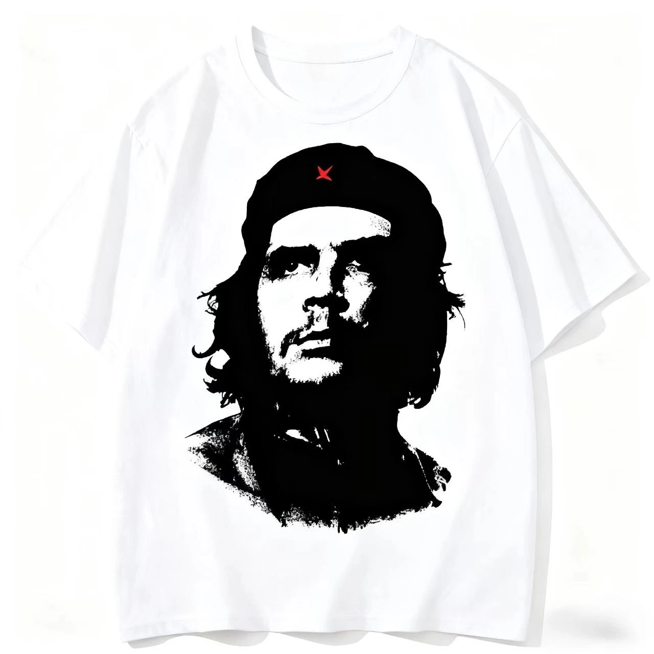 تي شيرت Che Guevara S الجديد الأمريكي القديم غير الرسمي فضفاض للرجال من القطن الخالص للدراجات النارية هو رمز ثقافي عصري