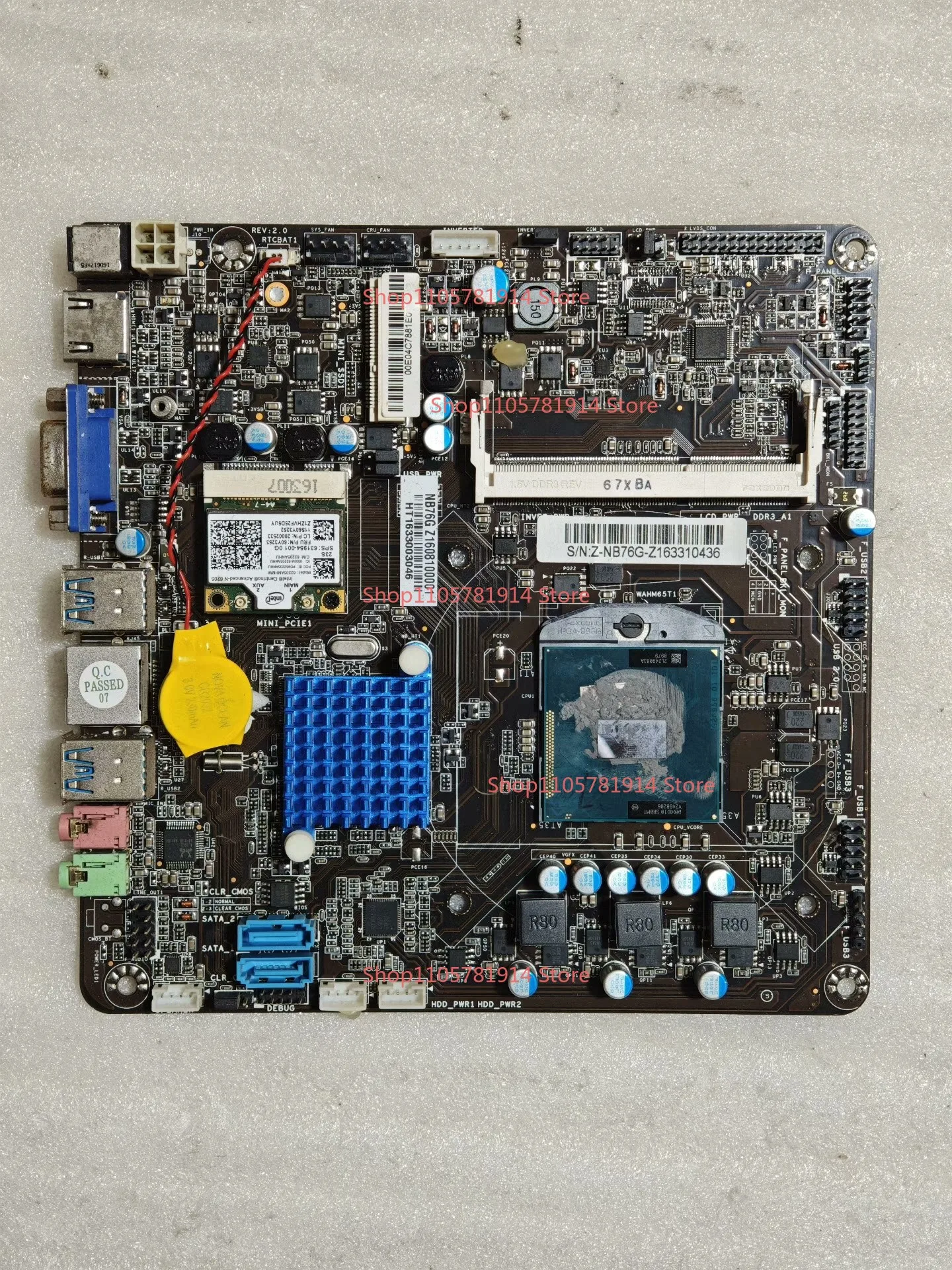 For NB76G All-in-one Computer Small Main Board, Board U Set, I7-3520M Processor