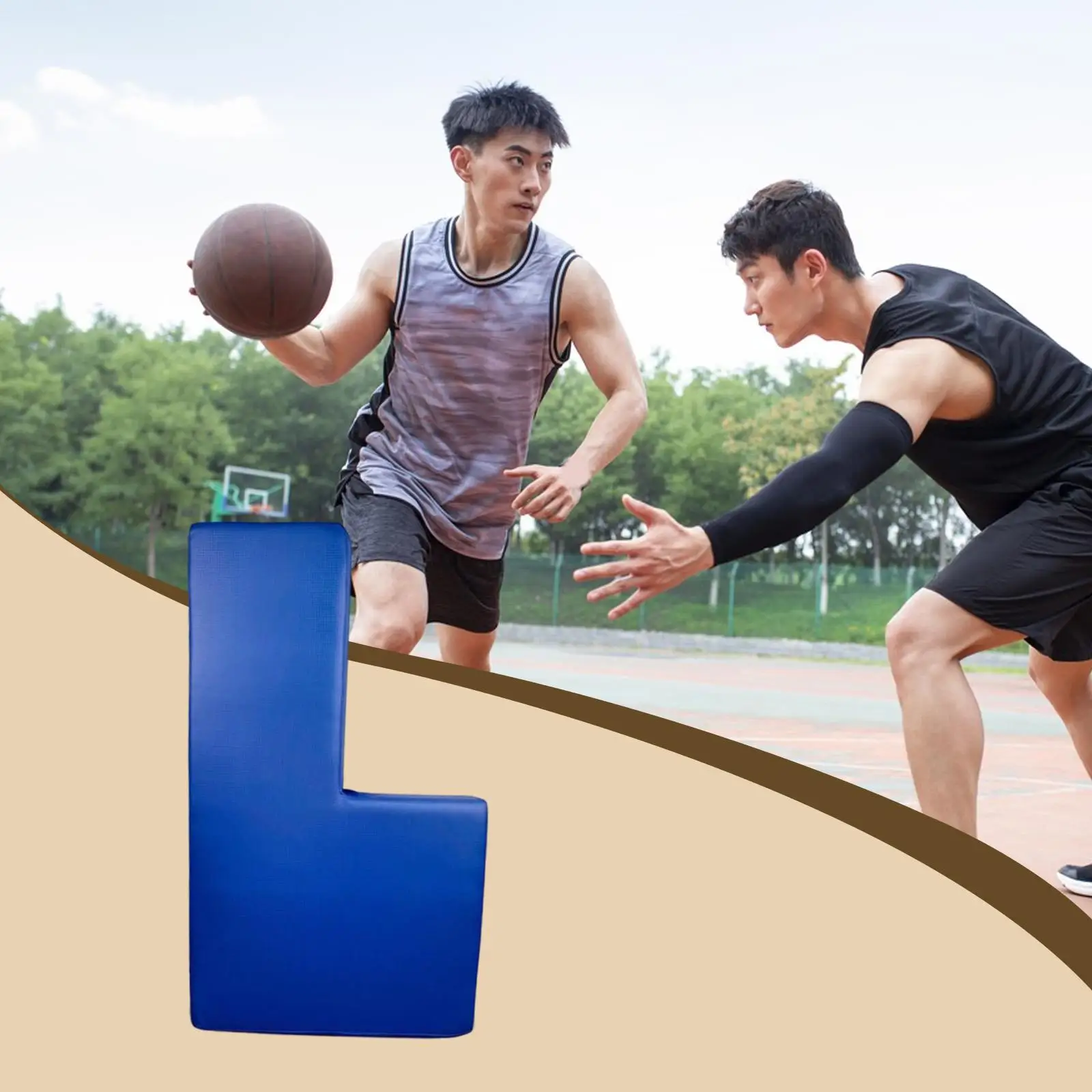 

Basketball Board Blocking Pad PU Leather Shield for Realistic Defensive Practice and Coaching