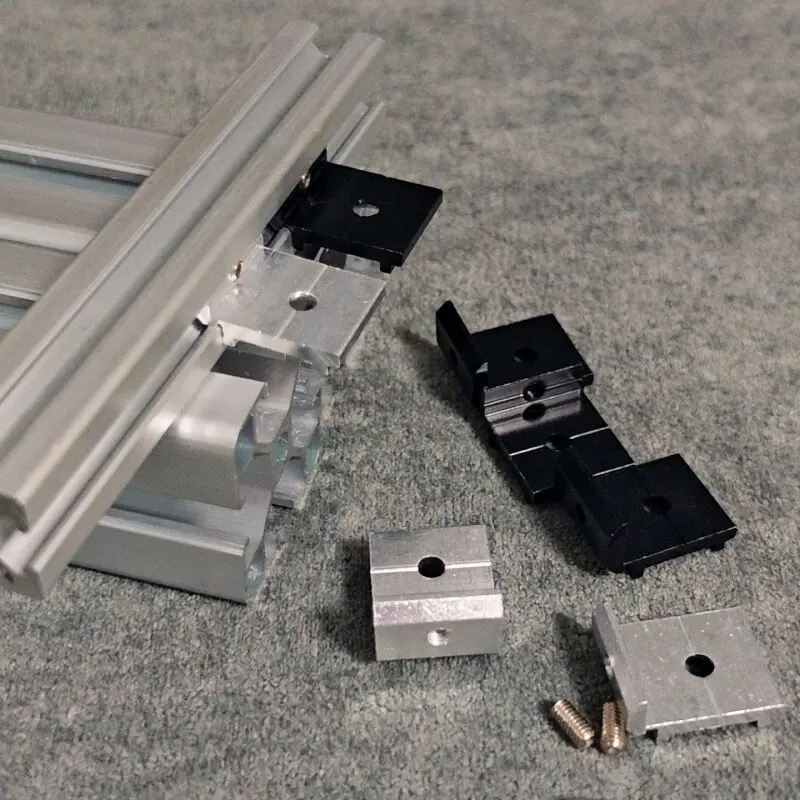 Aluminum profile accessories 20/30/40 top wire fixed laminate bracket rack slot bracket