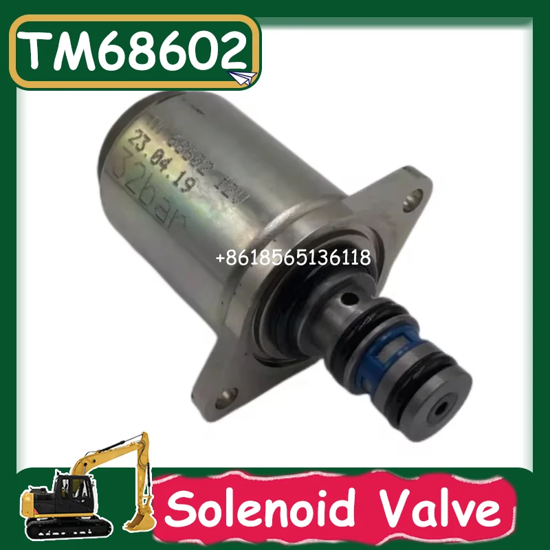 

TM68602 TM68601 12V 32Bar Solenoid Valve for Excavator Parts Electric Proportional Pilot Solenoid Valve