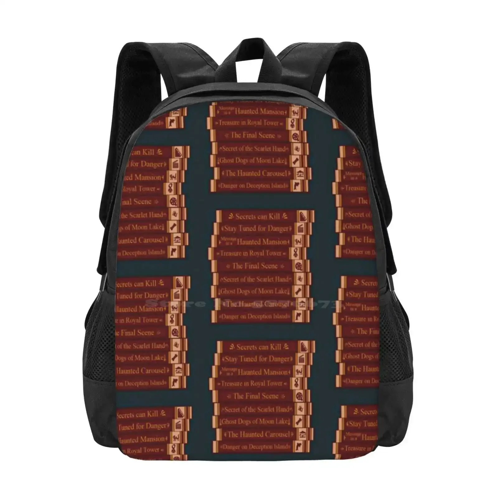 

Nancy Drew Games Bookshelf Hot Sale Schoolbag Backpack Fashion Bags Nancydrew Nancy Drew Computer Games Cluecrew Secrets Can