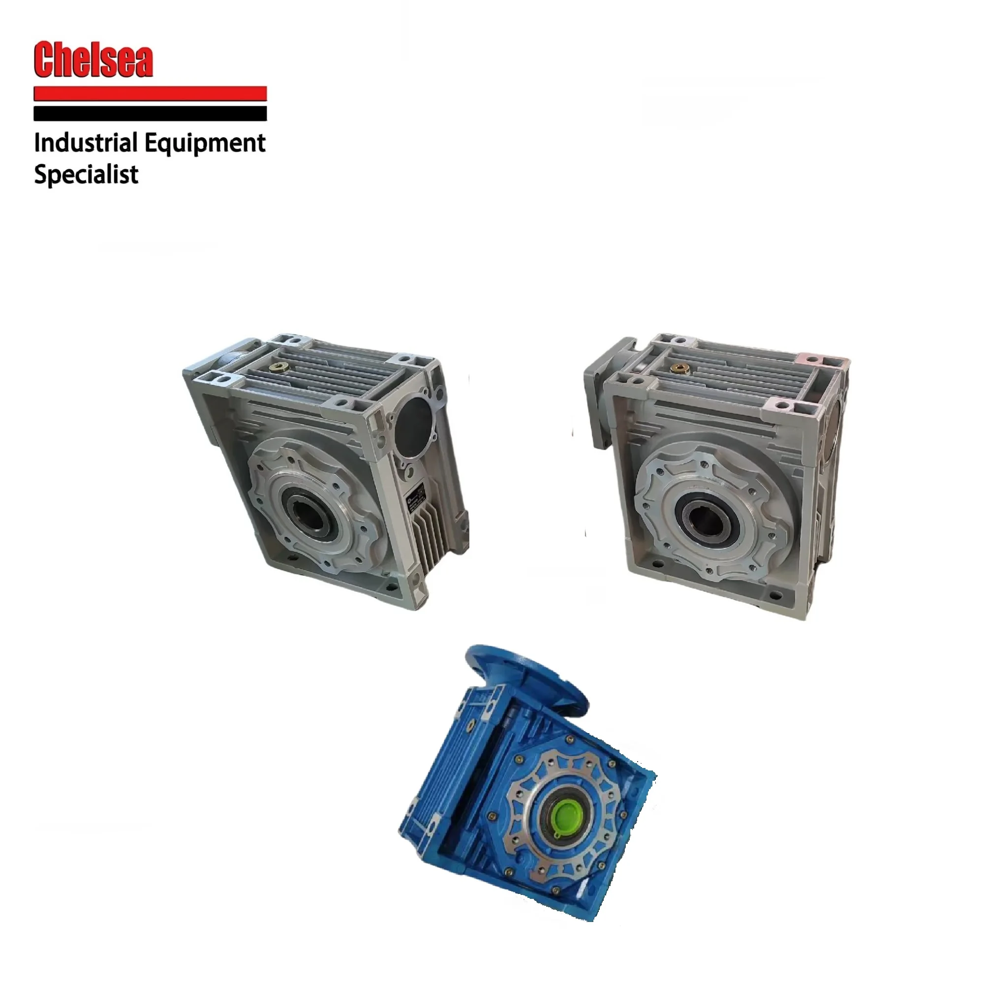 Chelsea Worm Gearbox Speed Reducer NMRV110 Input19/24/28/38mm Output 42mm Ratio 7.5:1-100:1  Worm Gear Tin Bronze +Mineral Oil