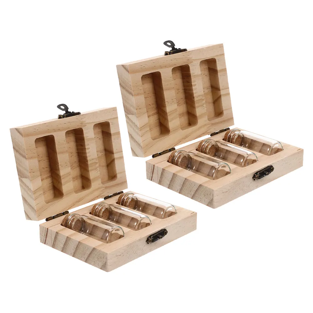 

1 set Baby Hair Umbilical Cord Keepsake Box Wooden Storage Container First Haircut Tooth Saver Newborn Memories Preservation Jar