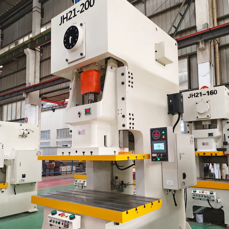 JH21-200 Power Press Machine With Automatic NC Servo Feeder Power Punching