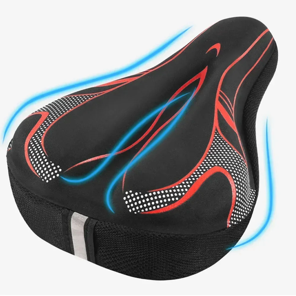 Bicycle Seat Cover Soft Thick Saddle Sponge Mountain Bike Silicone Cushion Waterproof 29*19cm Bicycle Replacement Equipment