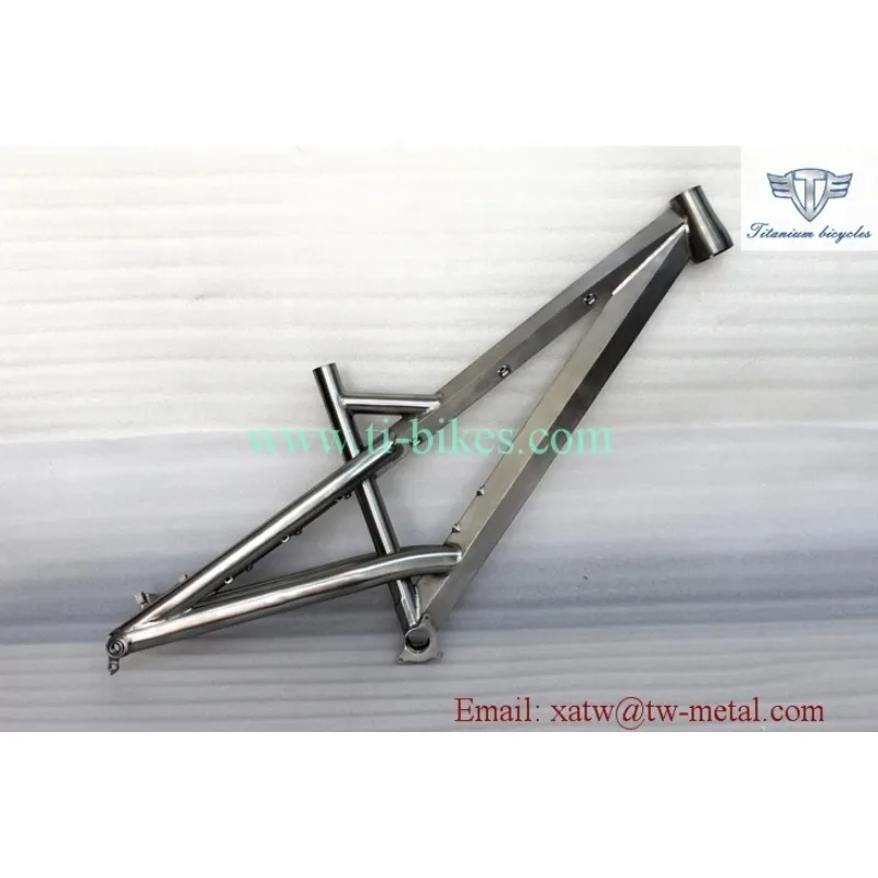 Titanium Hardtail Bike Frame Taper Head Tube Axle Dropout For Mountain Fat Bikes Durable Stylish-Titanium Mountain Bicycle Frame