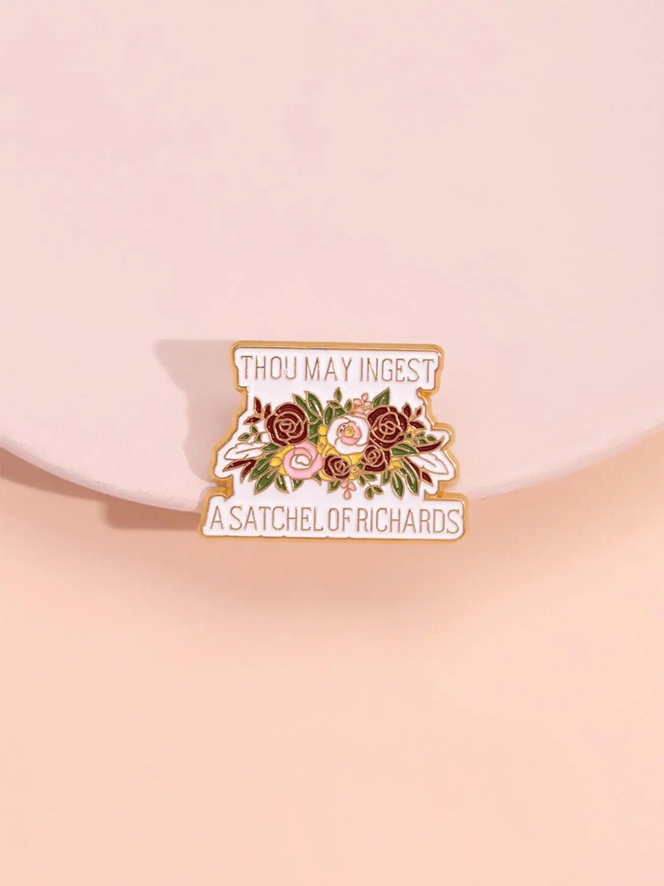 Vintage Letter & Floral Design Brooch, Lapel Brooch, Hat Pins, Flower Brooch Pin, Bouquet Daisy Pin, Durable Metal Pins, Cute Clothes Badge for Women & Men, Enamel Pin Suitable for Backpacks, Jeans, Scarves, Hats Decoration, Fashion Lapel Pin