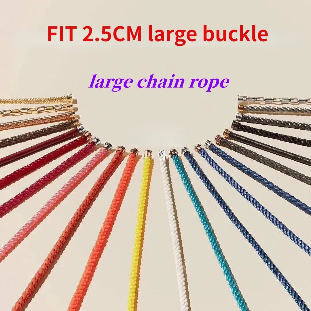 Sold Separately Large Size Nylon Cable Wire Chain Rope Force 10 Bracelet Luxury Classic 1：1 Logo Hot Sale Couple Gift Wholesale