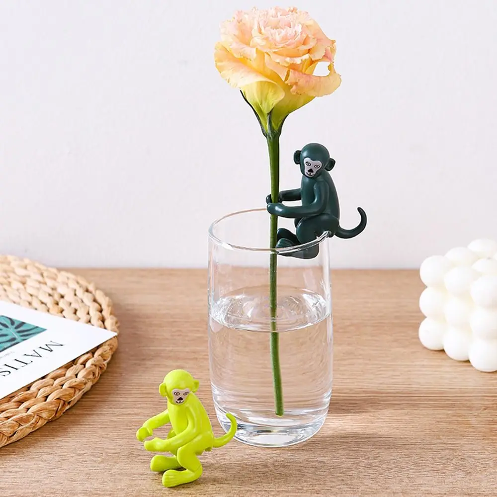 نباتات السيليكون انتشار الأصدقاء أرنب/قرد/فيل أوتاد نباتية قابلة لإعادة الاستخدام زراعة المياه حامل ثابت انتشار النبات #4