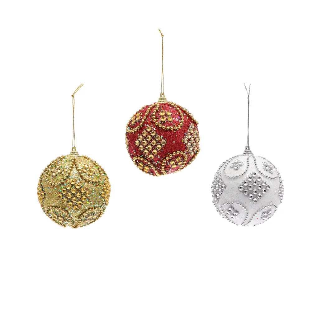 

3 Pcs Christmas Tree Decoration Ball Pendant Xmas Ornaments Decorations Holiday Hanging Balls Child