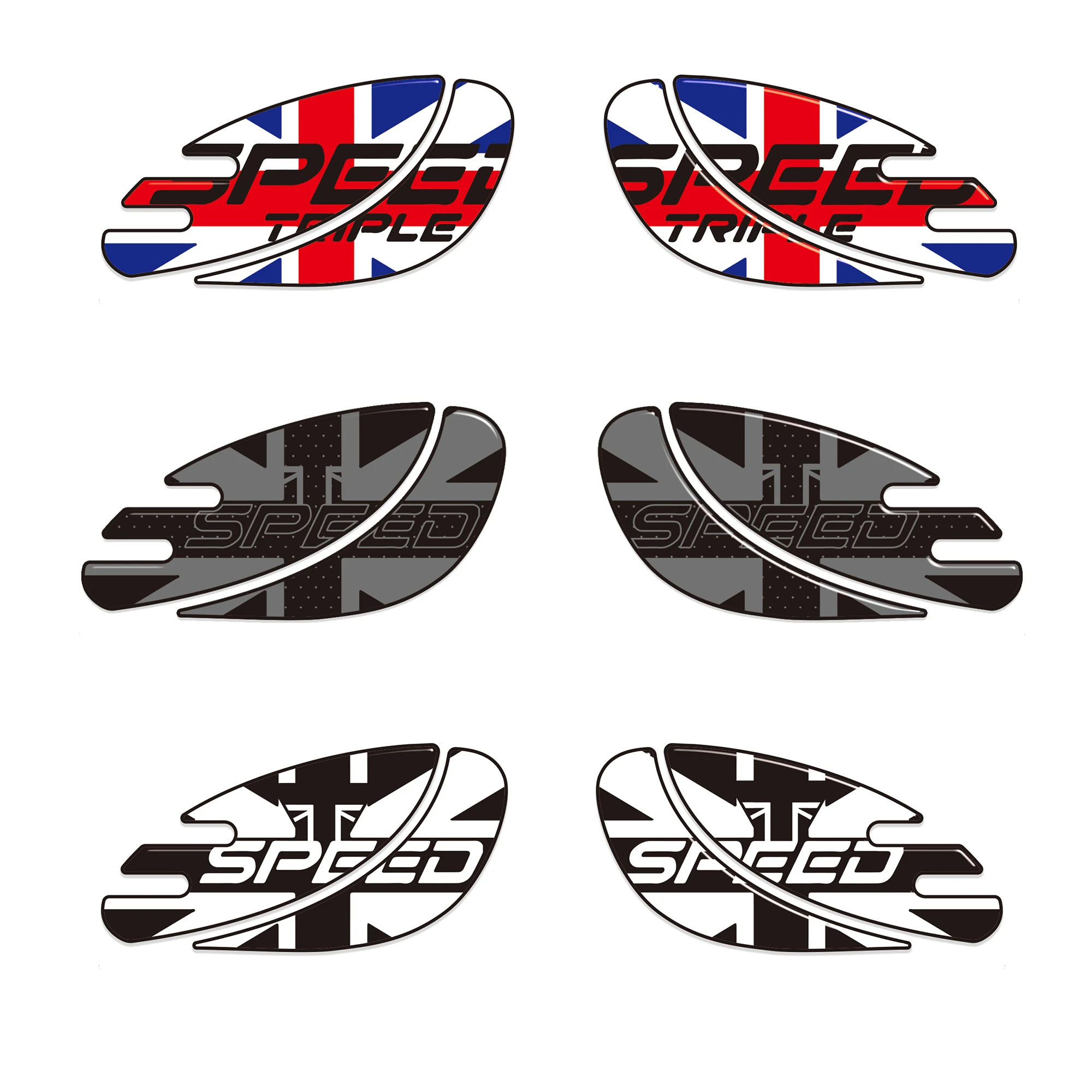 Motorcycle Accessories  Stickers 3D Protection  For Triumph Speedmaster T100 T120 Street Cup Bobber MTE080 Sticker Packs