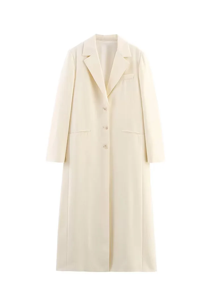 เสื้อโค้ทผู้หญิงแฟชั่นฤดูใบไม้ร่วงฤดูหนาว ปกเสื้อแบบปกเชิ้ต มีกระเป๋า ติดกระดุมแถวเดียว แขนยาว สไตล์ลำลอง เสื้อแจ็คเก็ตสตรีทแวร์