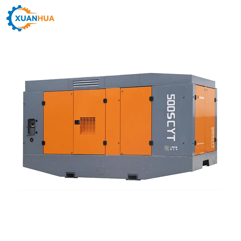 30 Bar Portable D iesel Two Stage Screw Air Compressor For Mining With One Stop Package Service