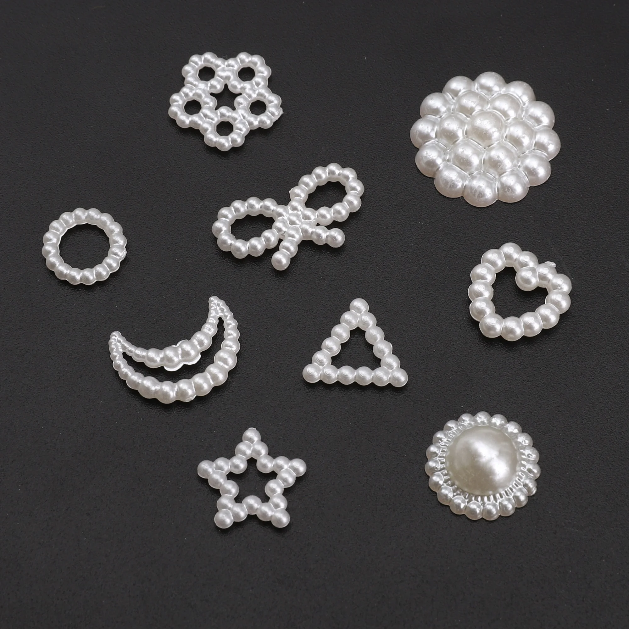

50-100pcs Hot Selling Cabochons ABS Imitation Pearl Flatback for DIY Fashion Craft Clothing Garment Decoration Supplies