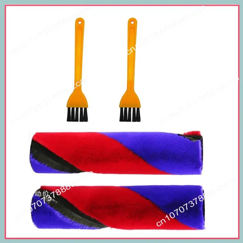 A26P 2 قطعة فرشاة رئيسية لـ DYSON SV19 OMNI-GLIDE/SV21 MICRO مكنسة كهربائية فرشاة دوارة مزدوجة فرشاة دوارة مخملية ناعمة