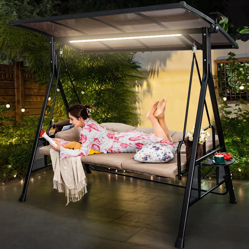 

Rocking chair courtyard garden leisure hanging chair household balcony solar iron casting