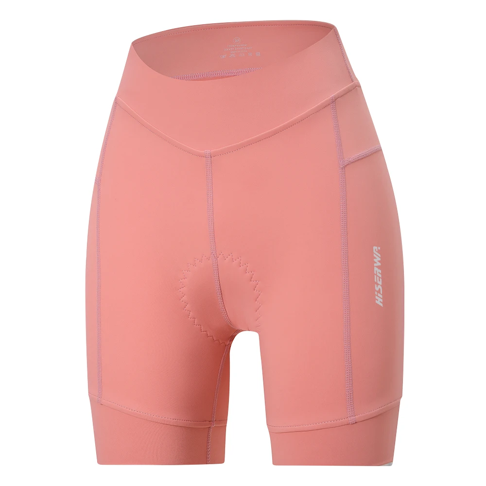 HISERWA Vrouwen Fietsbroek Zomer Ademende Fiets Onderbroek 6 Uur Schokbestendig Gewatteerde Korte MTB Road Fiets Lycra Panty