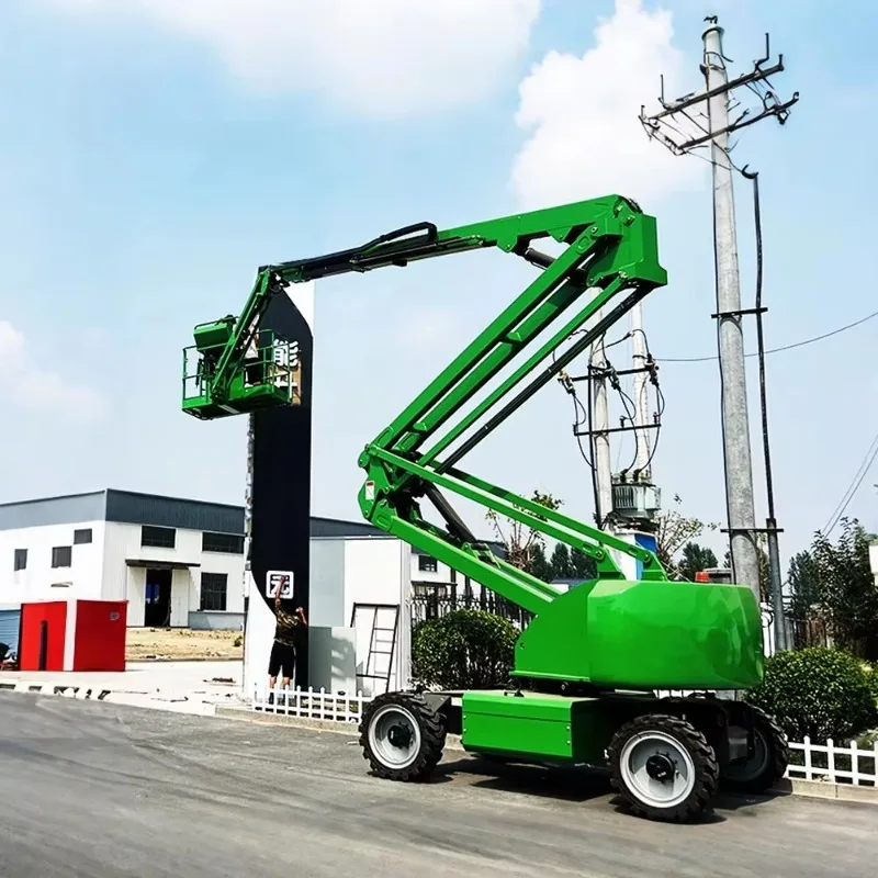 Leepa Self-propelled Hydraulic Curved Arm Aerial Work Vehicle for Street Lamp Installation High-altitude Lifting Platform