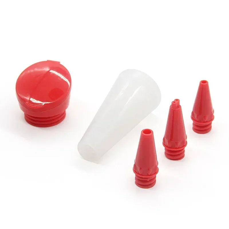 1pc Pastry nozzles Silicone Writing pens Chocolate decorating tools Drizzles Cream cups Cookies Tube nozzles Kitchen accessories