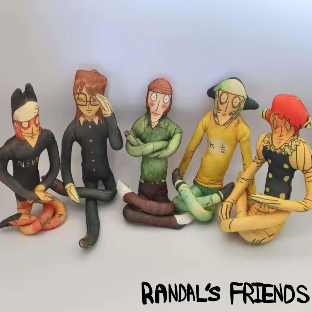 28cm Ranfren Randal's Friends Randal Cosplay Doll Plush Stuffed Dolls Cotton Abstract Plushie Room Decoration Halloween Props