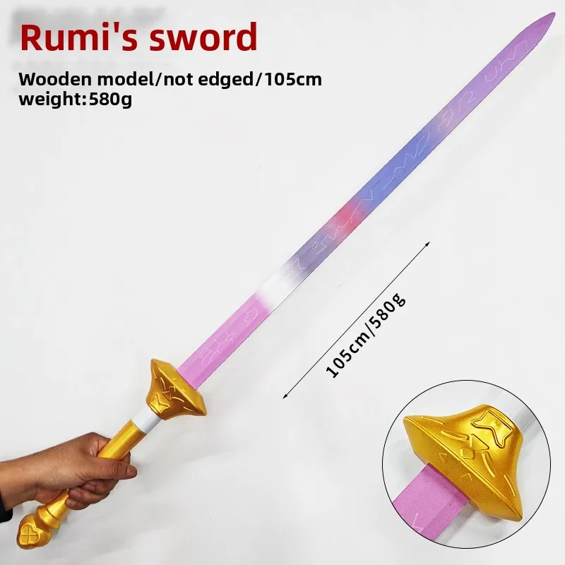 105cm/41.34in Demon Hunters Cosplay Sword PU Samurai Medieval Game Peripherals Party Supplies Collectible Ornaments Holiday Gift