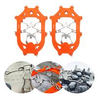 19 Teeth Ice Gripper Spike for Shoes Anti-Slip Anti-Skid Non-slip Shoe Covers Snow Ice Crampons Cleats Grips Climbing Shoe V3C7
