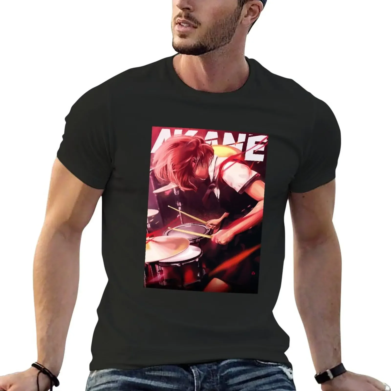 AKANE BAND-MAID LIVE BANGER T-Shirt blanks anime clothes tees Blouse tshirts for men