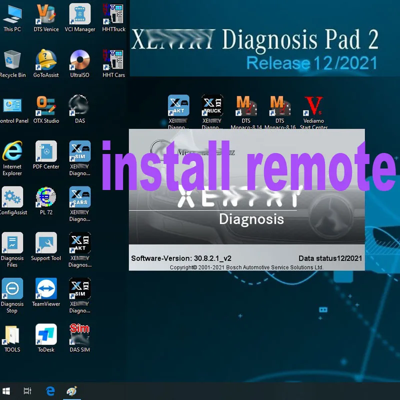 xentry new software 2021.12 install and activation by remote for MB STAR sd C4/C5/C6 software Diagnostic for C4/C5/C6 openport