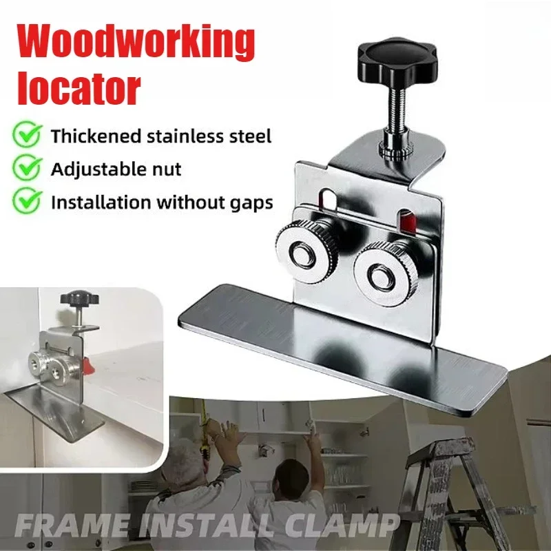 Stainless Steel Hidden Frame Clamp Support Household Hardware Installation Woodworking Tools Cabinet Door Mounting Jig