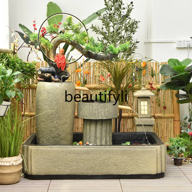 

Home garden, courtyard, rockery, flowing water fountain, outdoor fish pond landscape, living room, balcony, ornament