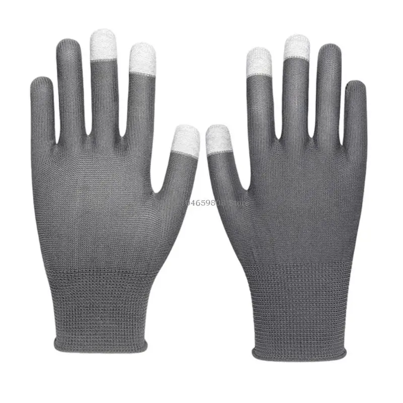 Breathable Conductive Fiber Touch Display Gloves For Rhythm Game Outdoor Ready Nylon Fabric Fit All Ergonomic Design 2x