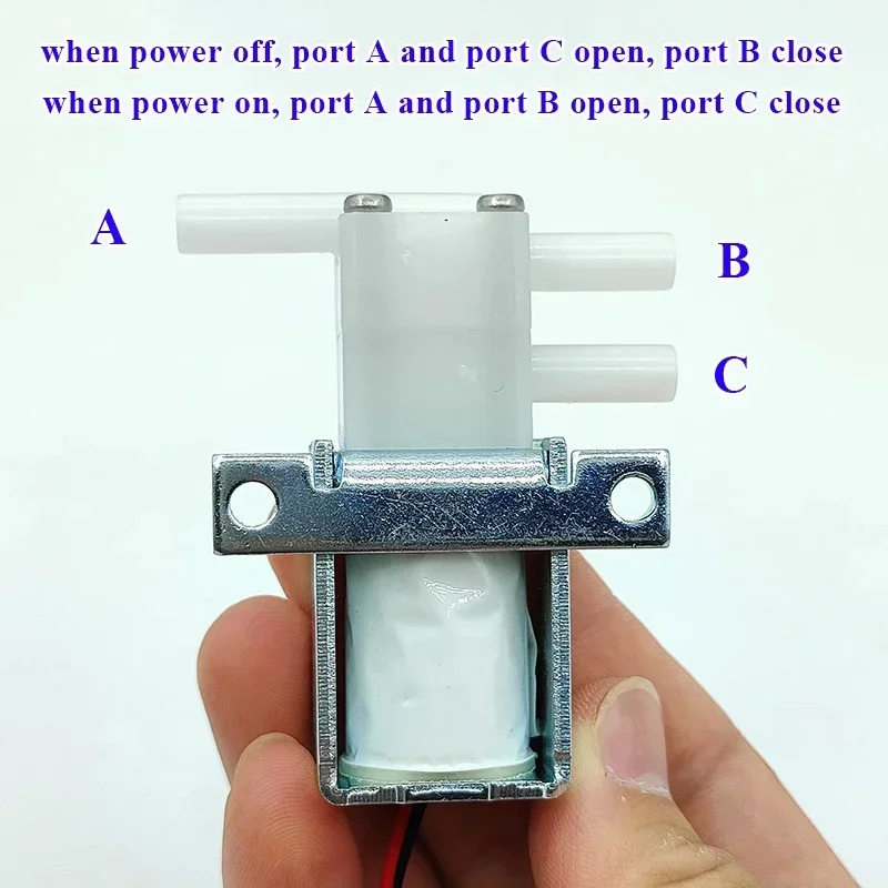 

12V24V 2-Position 3-Way N/C N/O Mini Electric Solenoid Valve Micro Air Water Flow Control Valve DIY Dispenser Tea Coffee Machine