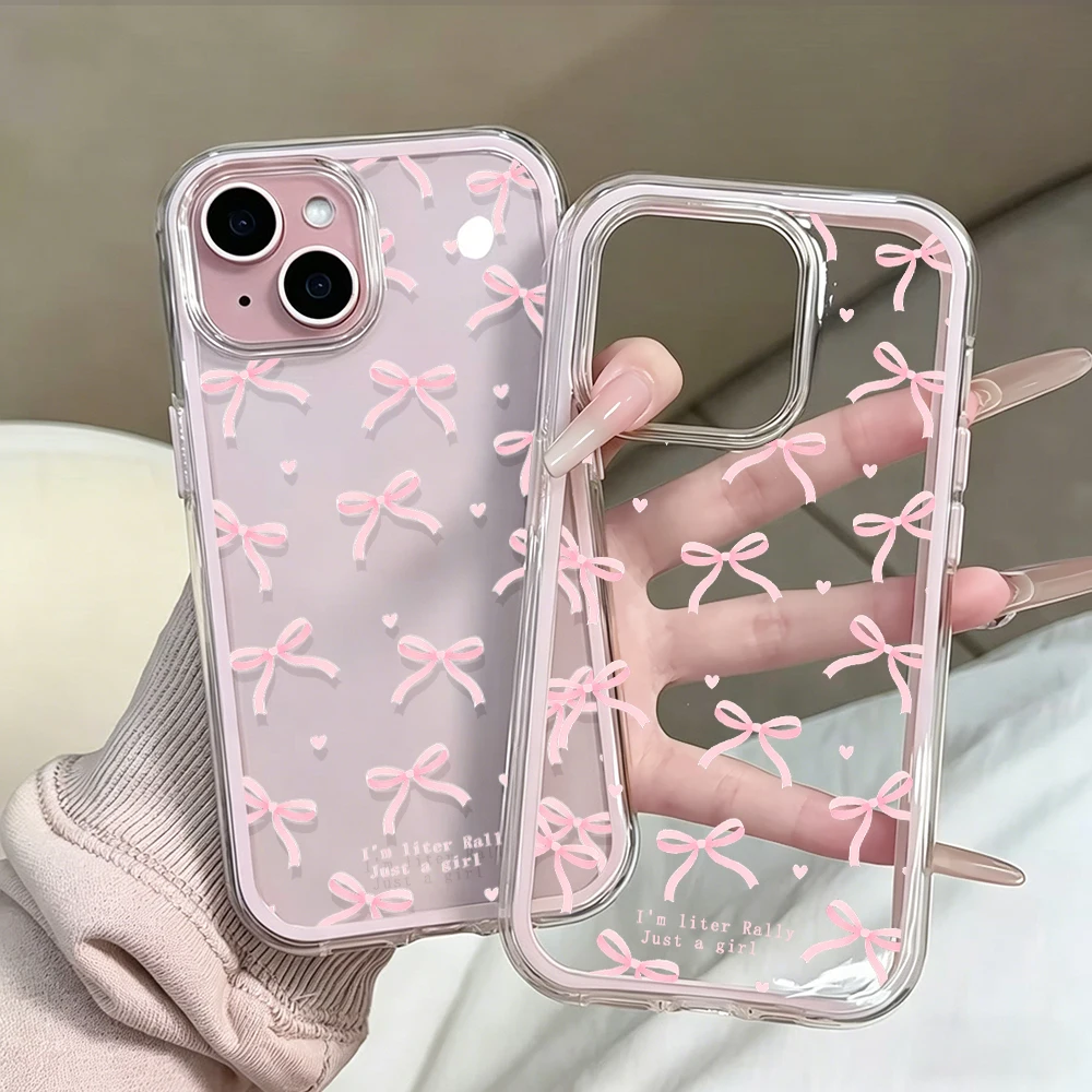 Koreanische Einfache Schleife Transparente Candy-Handyhülle für iPhone 17 11 12 13 14 15 16 Pro Max Plus XS XR 17 Air Klare Stoßfeste Hülle – Detail 6